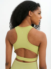 Open Back Bra - Pistacchio