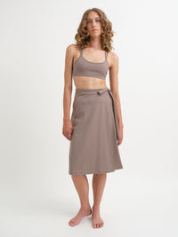 Power Wrap Skirt - Incenso