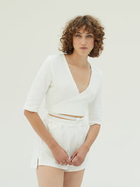White Ballet Wrap
