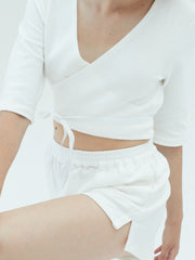 White Ballet Wrap