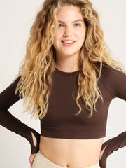 Movement Crop Top - Americano